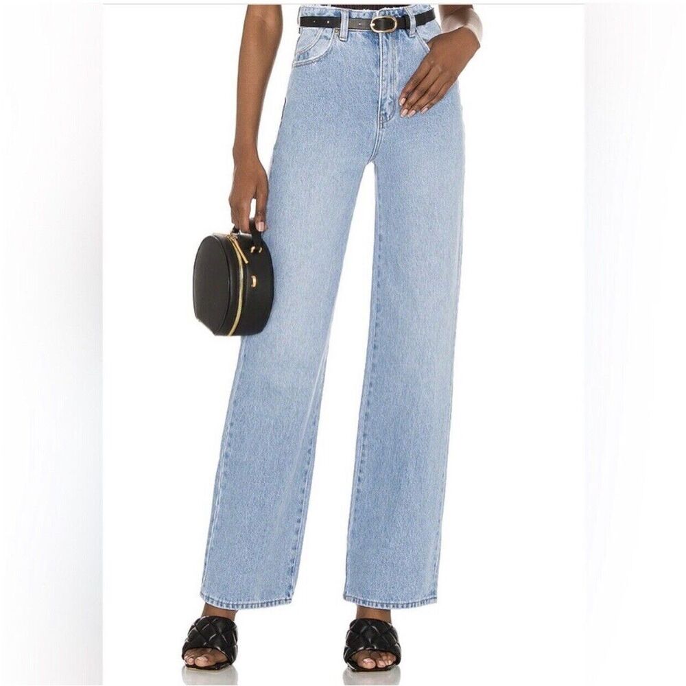 ROLLA’S 23 HEIDI High-Rise Loose Straight Jeans Light Blue Aussie 5 Distressed